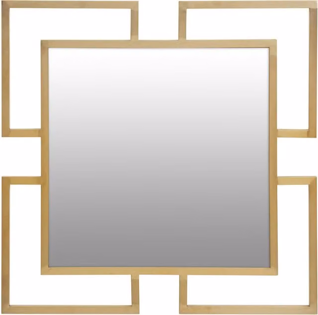 Orsina Allure Small Modern Gold Wall Mirror – 1