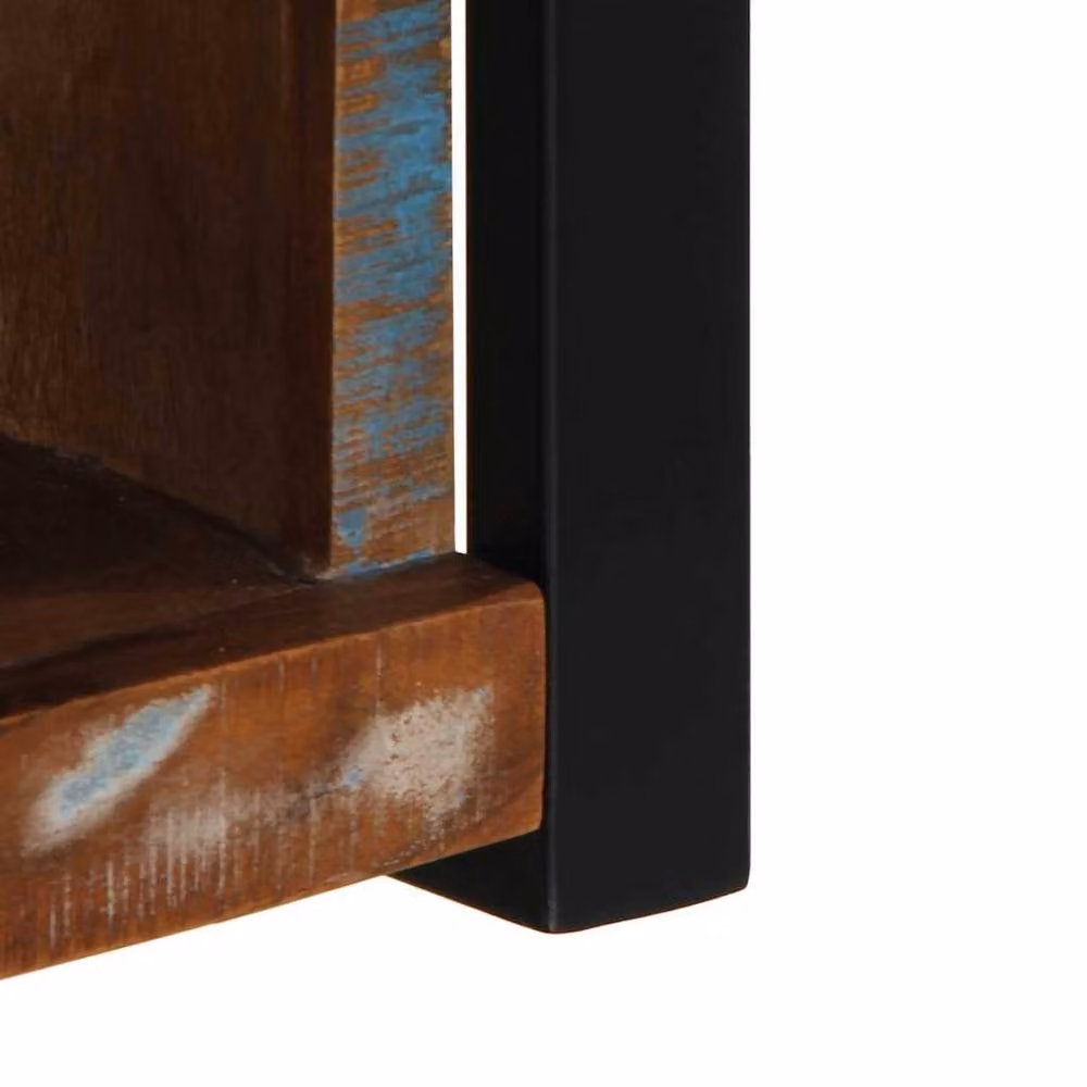 Berkfield Home Industrial TV Cabinet in Brown Reclaimed Solid Wood, W/D/H: 80 x 30 x 35 cm – 5
