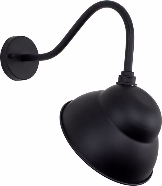 ValueLights Porter Black Metal Outdoor Wall Light