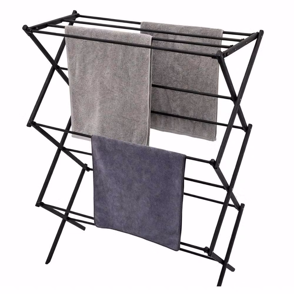 Havendro House Of Home 3 Tier Metal Clothes Airer with 16m Drying Space in Black – 3
