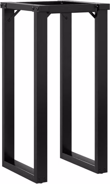 Berkfield Home O-Frame Dining Table Legs in Matt Black Steel, W/D/H: 40 x 40 x 73 cm