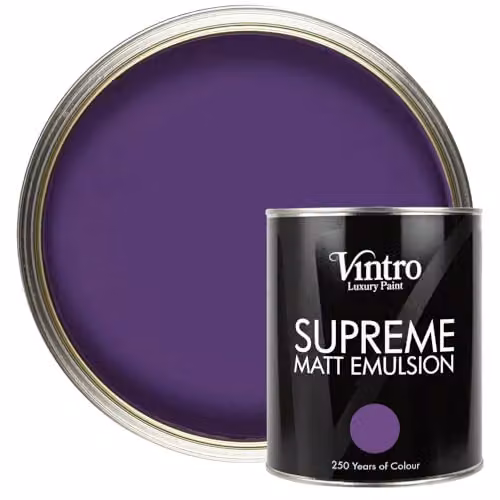 Vintro Luxury Matt Emulsion Multi Surface Paint, Royal Purple, 1 l