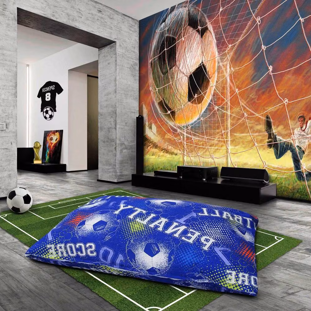 Velosso Football Floor Cushion in Blue Polyester – 2