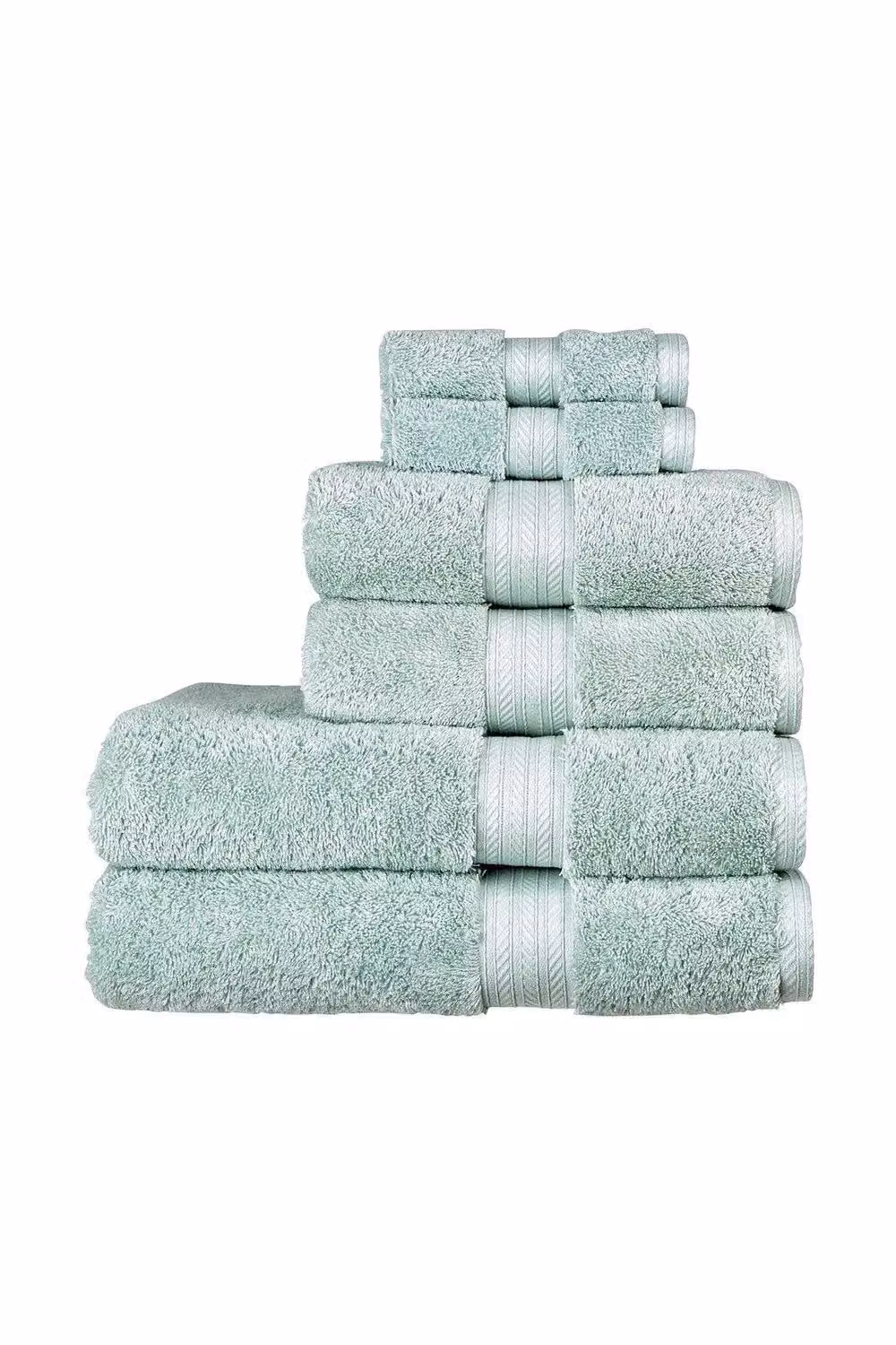 Christy Renaissance Luxury 675GSM Egyptian Cotton Towels in Duck Egg Blue – 2
