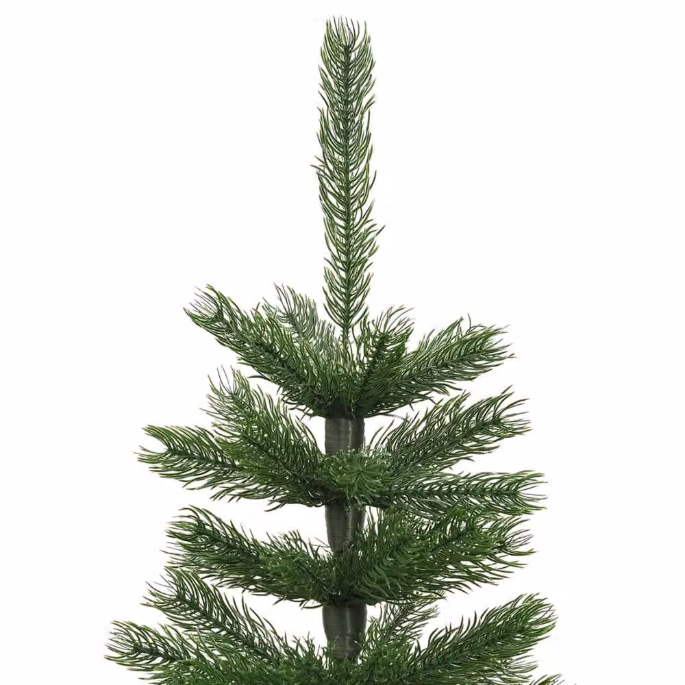 Berkfield Home Artificial Slim Green Christmas Tree with Stand, Height: 150 cm – 3