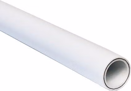 FloPlast Flofit+ White Push Fit PE-X Plastic Pipe, 22mm x 3m