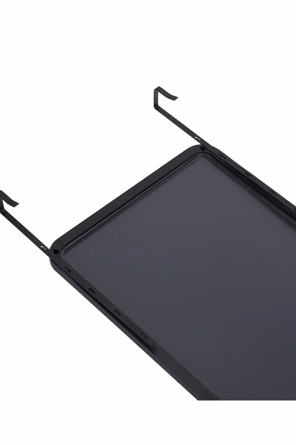 Living and Home Full Length Door Hanging Mirror with Rounded Corners, Black – 3