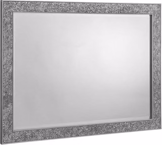 Cheshire Fragmenta Modern Silver Rectangular Wall Mirror