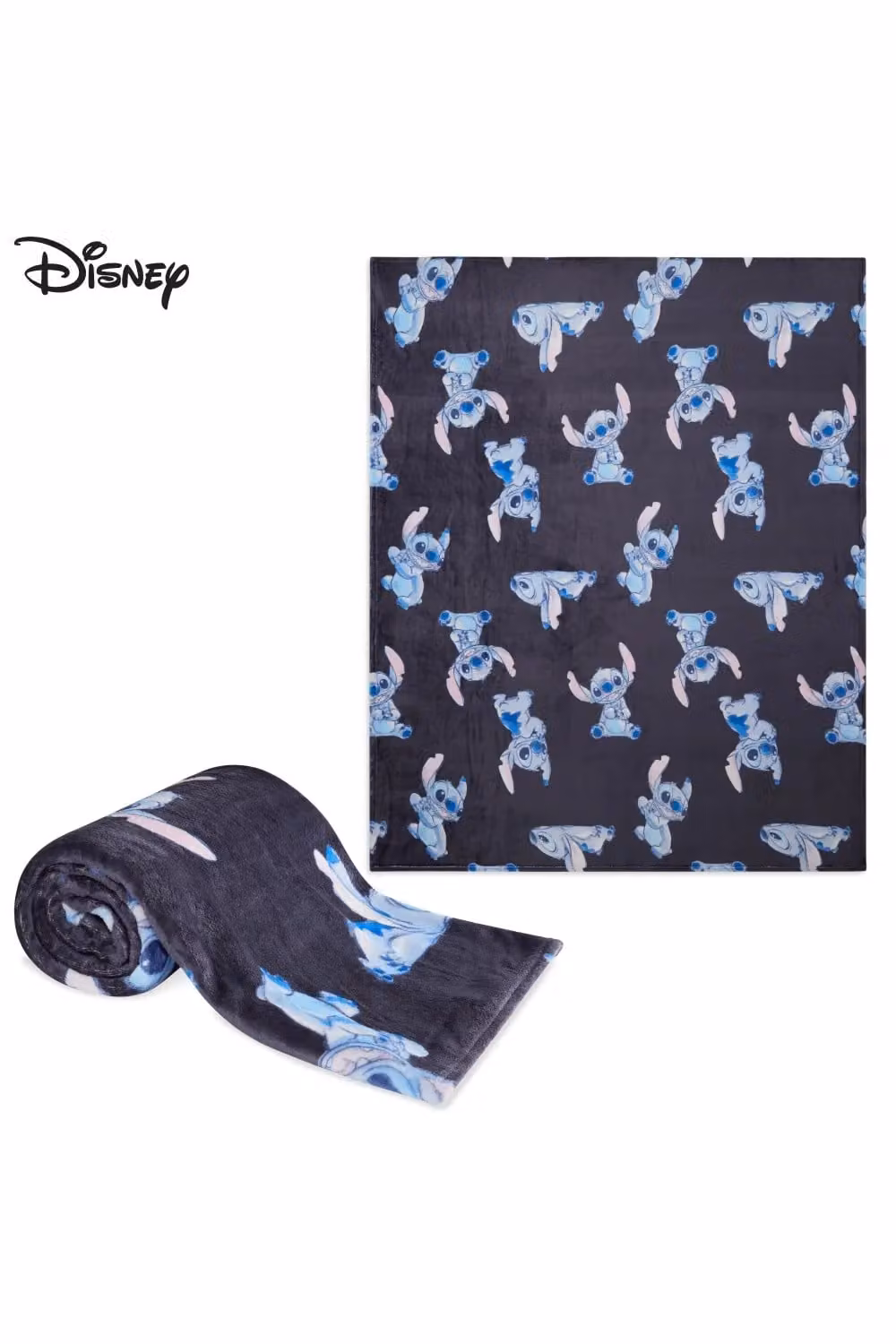 Disney Stitch Blue Multicolour Fleece Throw Blanket, W: 150 cm, D: 130 cm – 8