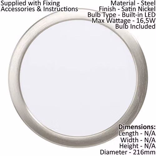 Loops LED Wall and Ceiling Flush Downlight in Silver Metal with 16.5W Built-in Bulb