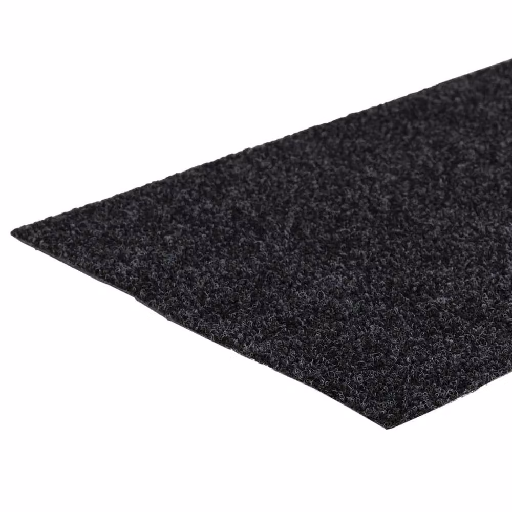 Berkfield Home Self-adhesive Rectangular Stair Mats, Grey, 15 Pieces, W: 60 cm, D: 25 cm – 4