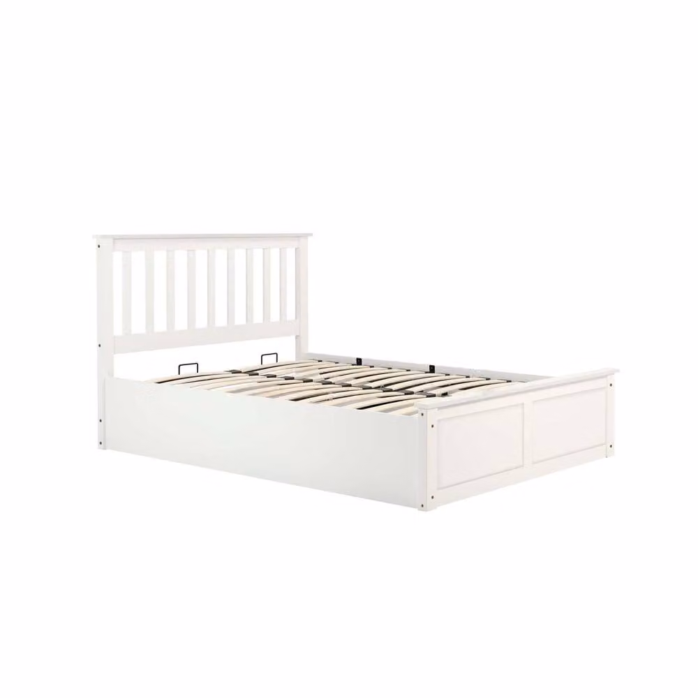 Birlea Phoenix Ottoman Storage Bed Frame in White, W/D/H: 180 x 200 cm – 4