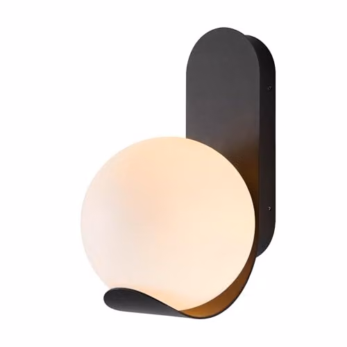 Nordlux Dalius Black Plastic Outdoor Wall Light for Garden with E27 Socket and IP44 Rating