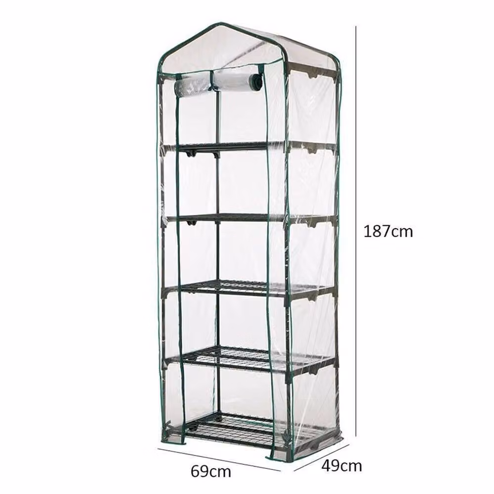 NESTLUNE Replacement Clear PVC Cover for Walk In Greenhouse, W: 100 cm, H: 15 cm – 2