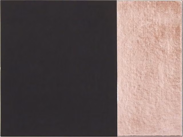 Orsina Set of 4 Black and Gold Faux Leather Placemats – 2