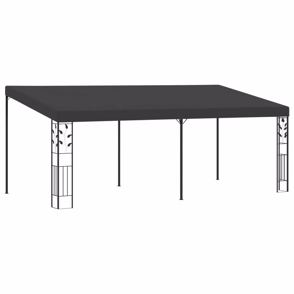 Berkfield Home Wall-mounted Gazebo in Anthracite and Black, W: 600 cm, D: 300 cm, H: 250 cm – 2