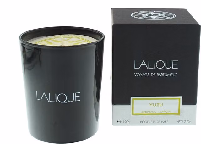 Lalique Scented Candle in Black, 190g