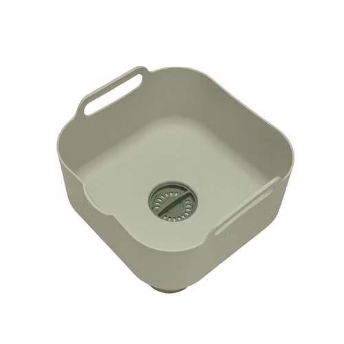 ReBorn Recycled Large Square Washing Up Bowl, 9L, Sage Green – 1