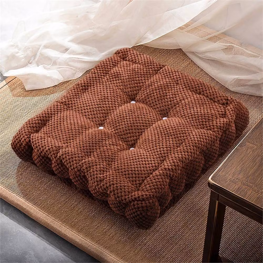 Kelvenix Adult Chunky Pineapple Fluff Seat Chair Cushion in Brown, W/D/H: 190 x 100 x 9.5 cm – 3