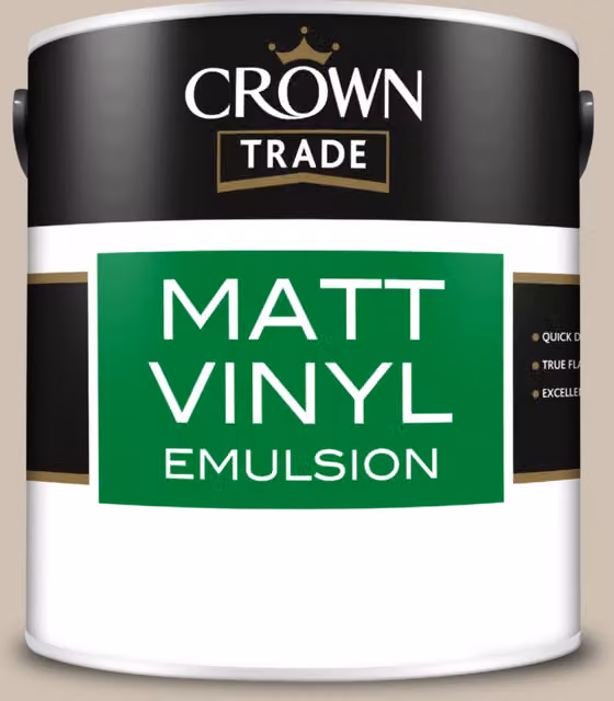 Crown Trade East Village Matt Vinyl Dispersion Paint, Multicolour, 2.5 l