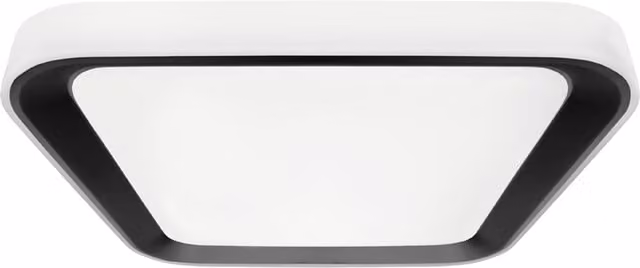 Milagro Quadro Black LED Ceiling Lamp with Remote Control and Adjustable CCT