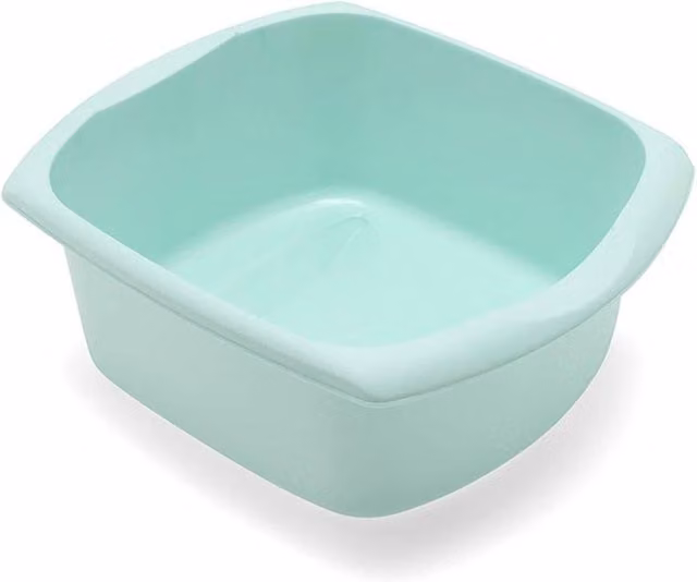 Addis Large Rectangular Washing Up Bowl in Blue Haze