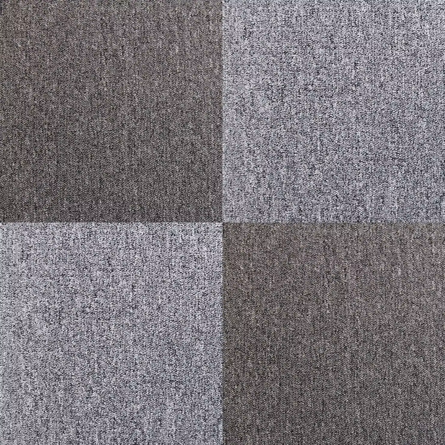 Monstershop 40 Carpet Tiles in Platinum Grey, 10m2 – 4