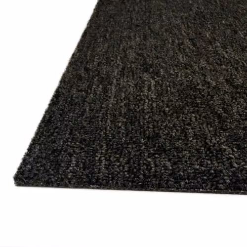 Vinyl Flooring UK Midnight Black Loop Pile Carpet Tiles, 5.5mm, 5m2 (20 Tiles per Box) – 2