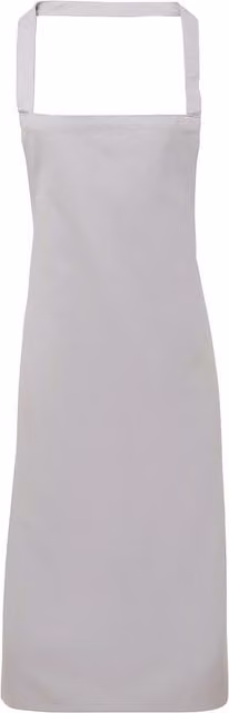Premier Slim Cotton Workwear Apron in Silver (No Pocket)