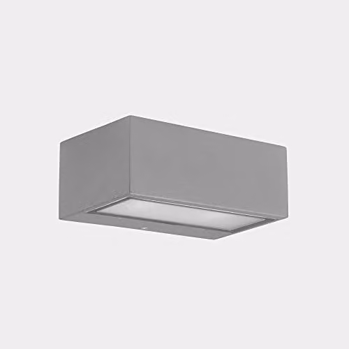 Netlighting Nemesis LED Outdoor Up Down Wall Light, Grey, 17.5W, 2700K, IP65