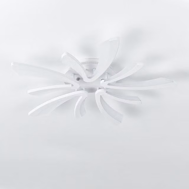 Living Star Modern White LED Semi Flush Ceiling Light 50W