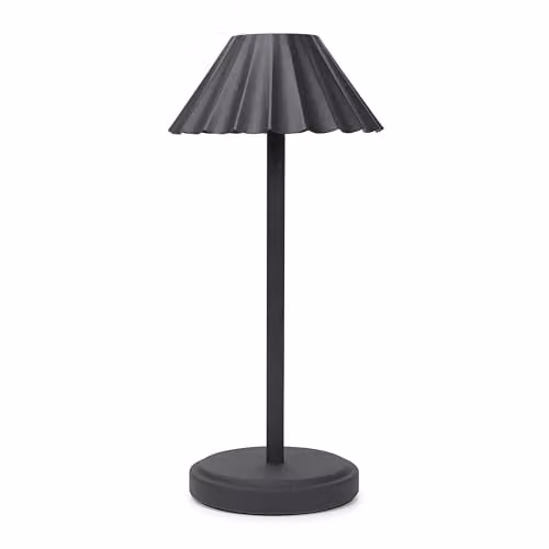 ValueLights Rechargeable LED Portable Table Lamp in Black with Warm White Dimmable Touch Control