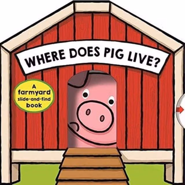 Priddy Books Where Does Pig Live? Multicolour Cardboard Board Book