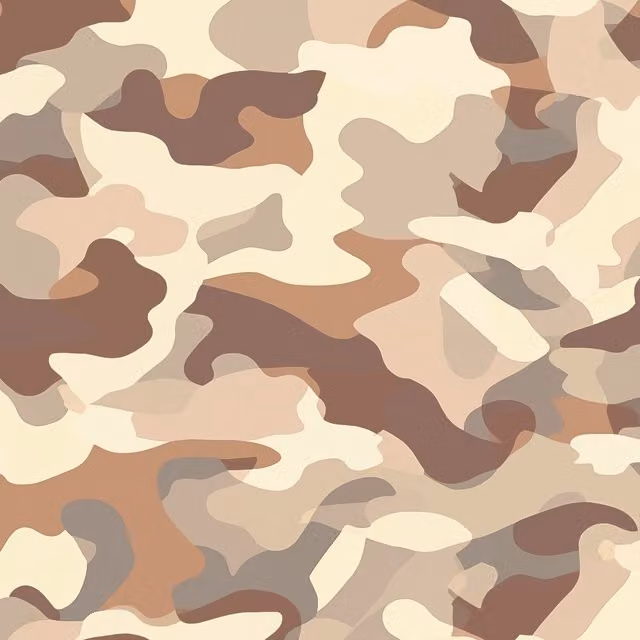 I Love Wallpaper Abstract Camouflage Wallpaper in Desert Beige and Yellow