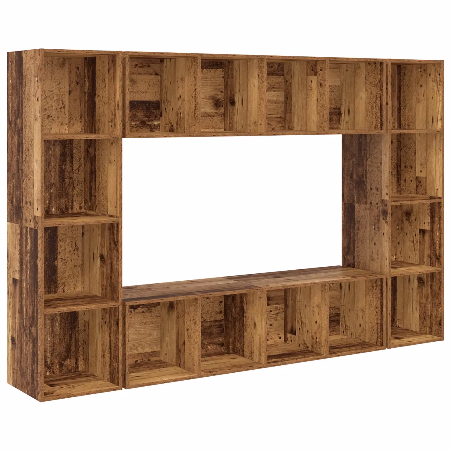 Berkfield Home Modern Brown TV Cabinet, W/D/H: 37 x 37 x 142.5 cm – 2