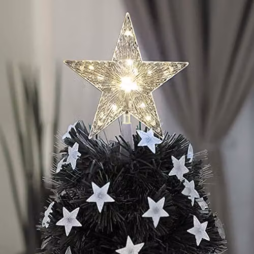 The Christmas Workshop White LED Star Tree Topper with Timer Functionality – 2