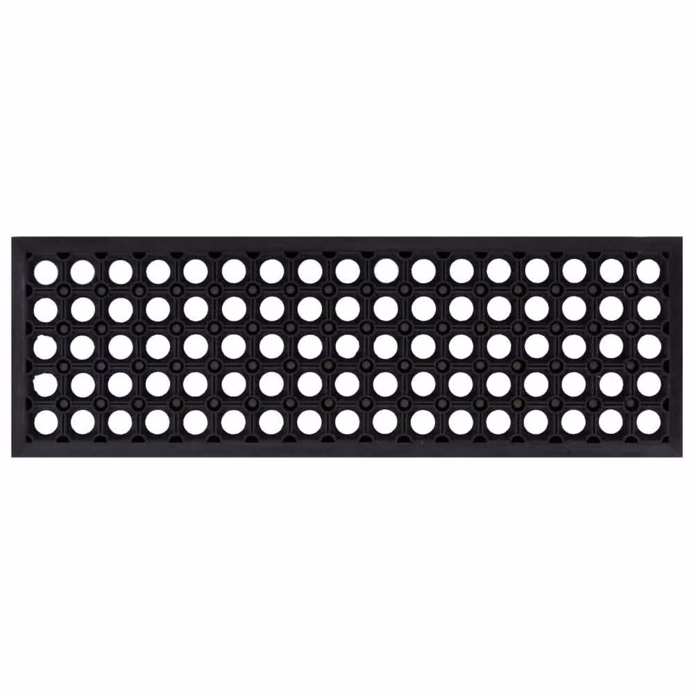 Berkfield Home Non-Slip Rubber Stair Treads, Black, 5 Pieces, W: 75 cm, D: 25 cm – 2