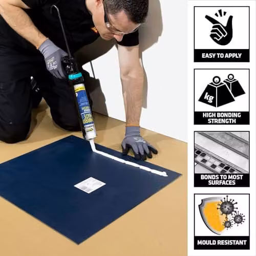 Sika SikaBond Mirror Adhesive, White, 290 ml – 2