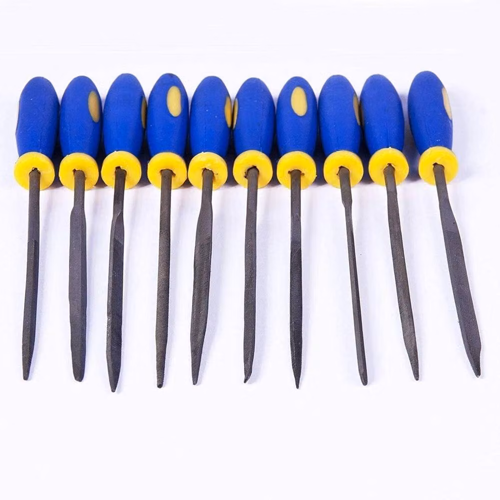 VOGREX 10-Piece Mini Needle File Kit with 6-in-1 Precision Screwdriver in Silver and Blue – 2