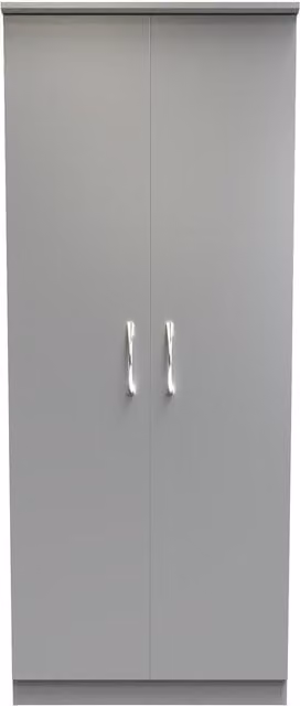 Ready Assembled 2 U Hampshire 2 Door Wardrobe in Dark Grey