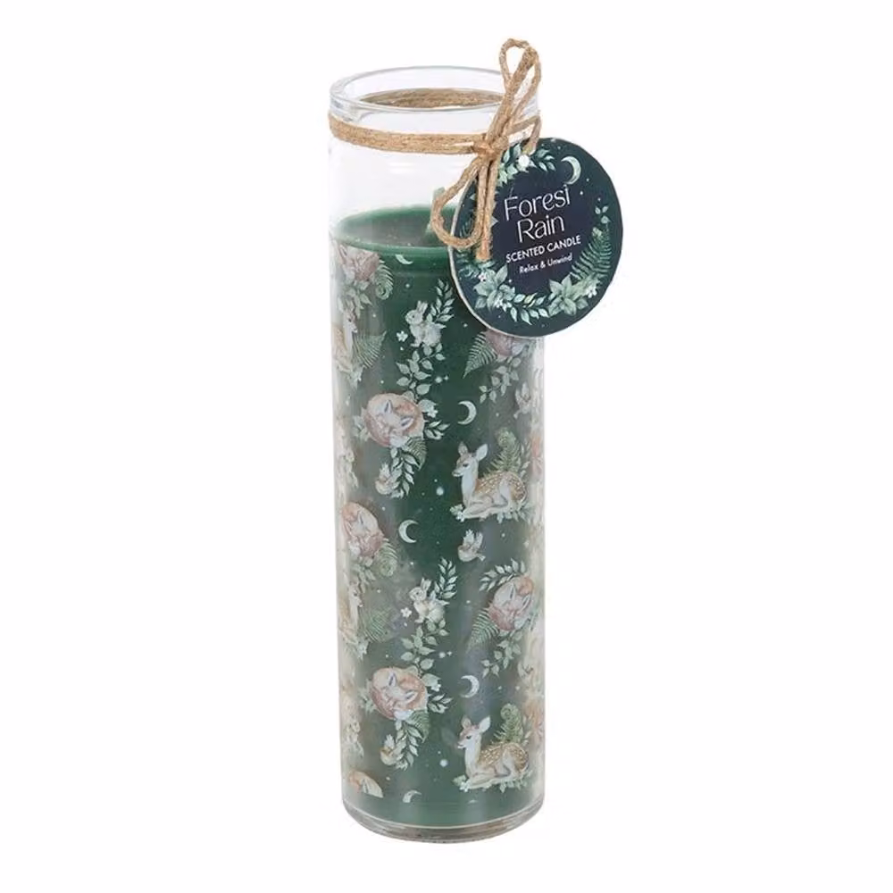 Uniqueful Forest Rain Green Pillar and Taper Tube Candle Set, 21 Pack – 2