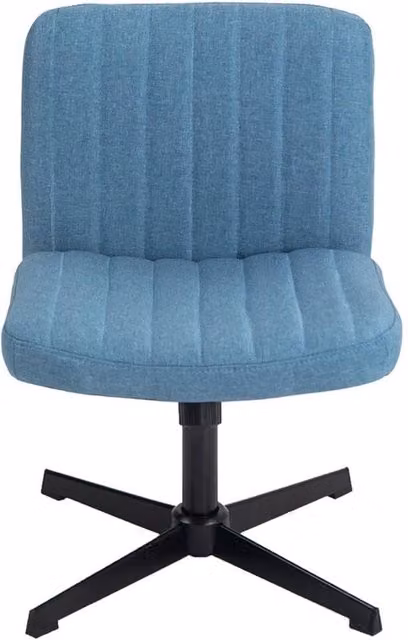 Kelvenix Modern Fabric Task Chair in Blue for Home Office
