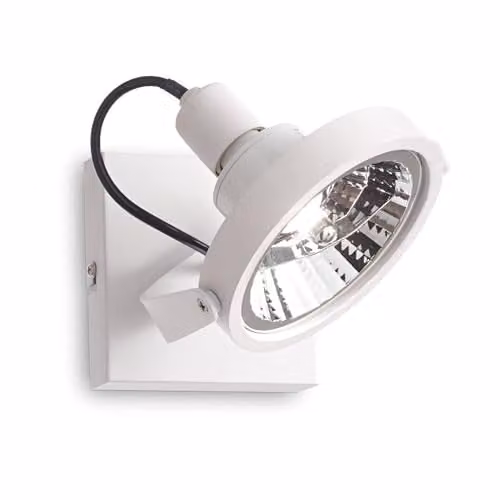 Netlighting Glim Modern White LED Ceiling Light with Adjustable GU10 Bulb