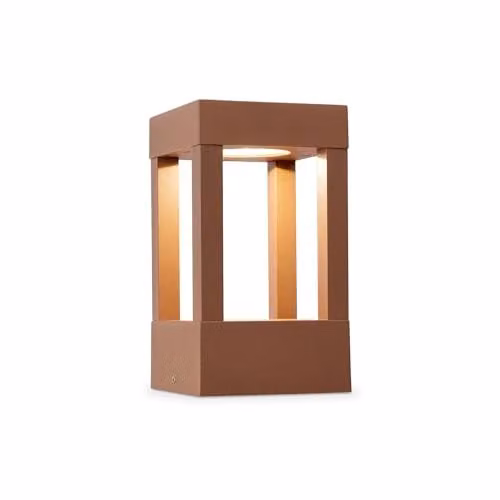 Netlighting Agra Outdoor Pedestal Light, Brown, 20 cm, 2700K, IP55