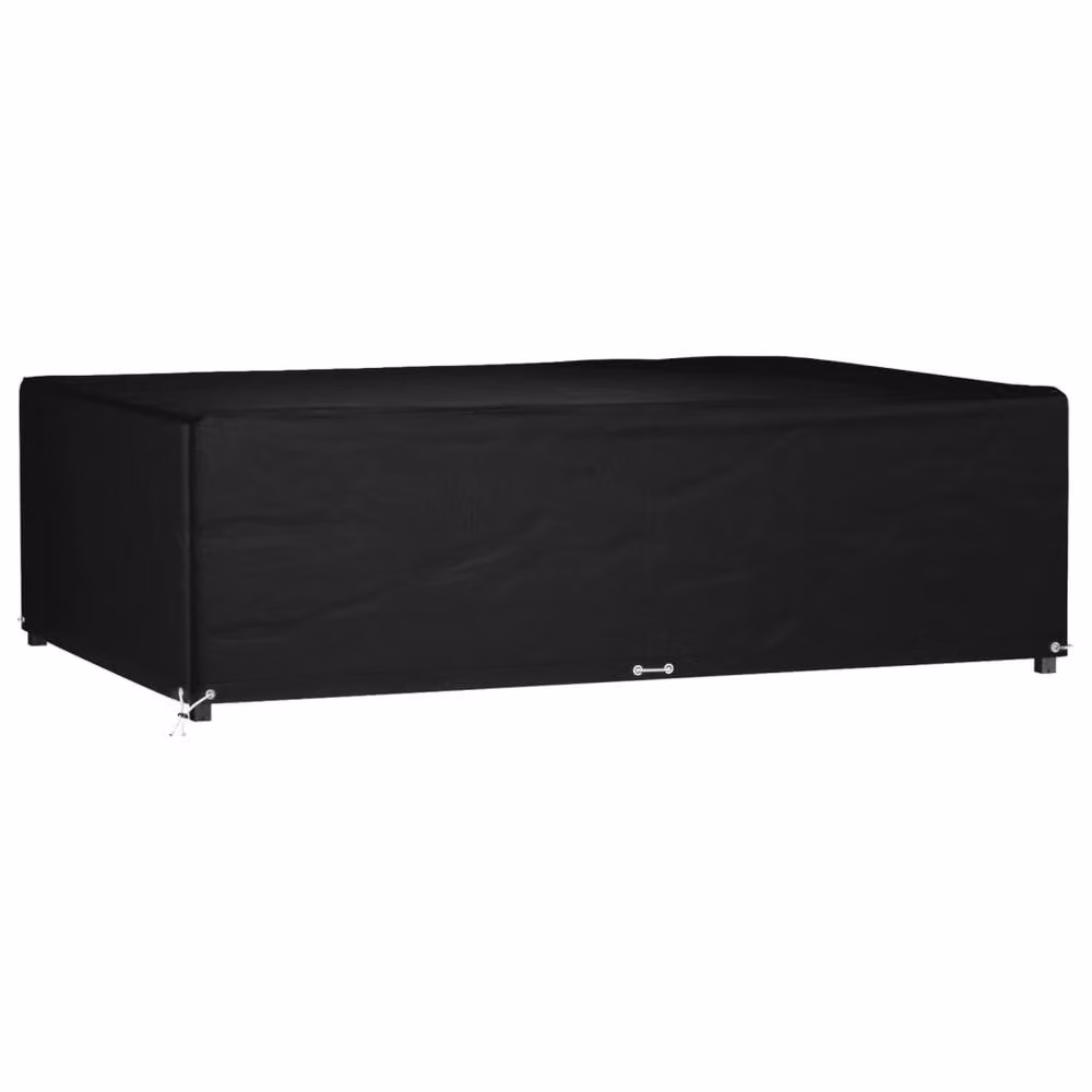 Berkfield Home Durable Rectangular Garden Furniture Cover with 12 Eyelets, Black, W/D/H: 227 x 152 x 65 cm – 2