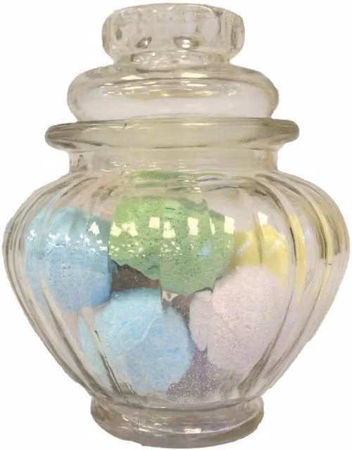KDMD Pumpkin-Shaped Glass Candy Jar with Clamp Lid in Transparent