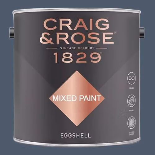 Craig & Rose 1829 Eggshell Paint Stop in Paynes Grey, 2.5l