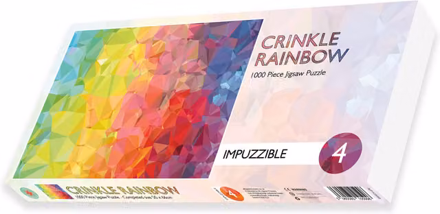 Impuzzibles Crinkle Rainbow 1000 Piece Multicolour Jigsaw Puzzle