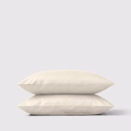 Bedable Cotton Sateen Pillowcase Pair, Beige, W: 50 cm, H: 75 cm – 1