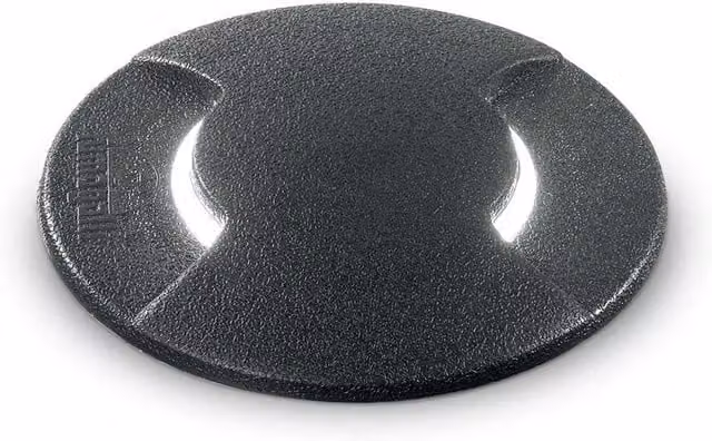Netlighting Cecilia Small Round LED Outdoor Recessed Ground Light, Black, IP67, GU10